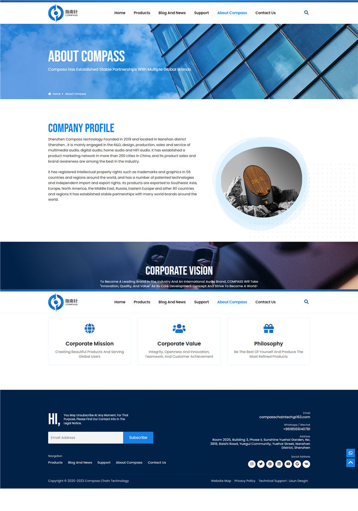 About Compass-Compass Chain Technology Co.,Limited 1.-Multimedia Audio Development